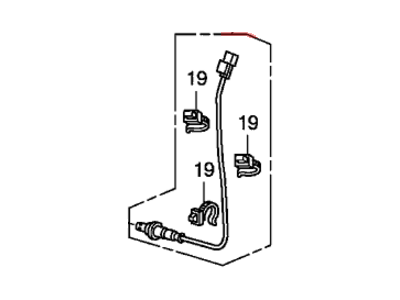 Honda 36542-RV0-A01 Sensor, Rear Oxygen