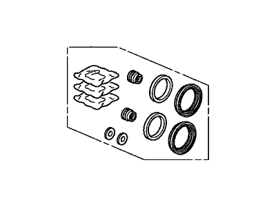 Honda 01463-TK8-A01 Caliper Set, FR.