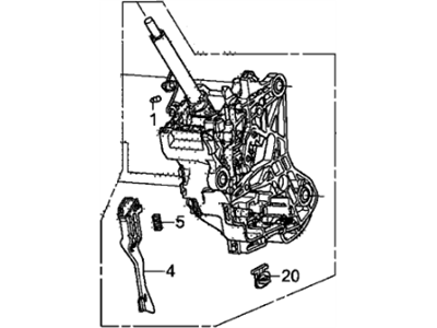 Honda 54200-TK8-A71 Bracket Set, Base
