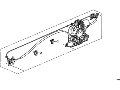 Honda 72050-TK8-305 SET L MOTOR ASSY. PSD
