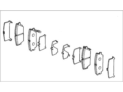 Honda 45022-SE0-527 Pad Set, Front