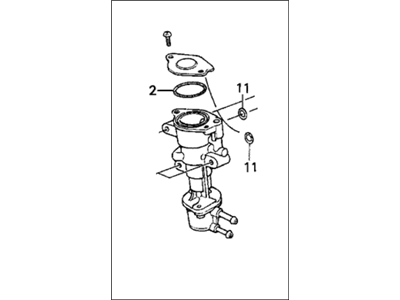 Honda 16500-PJ0-A61 Valve Assembly, Fast Idle (12A)