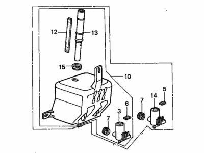 Honda 76801-SE0-J01 Washer, Windshield (FR/RR)