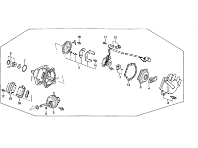 Honda 30105-PH4-662 Distributor Assembly (Tec)