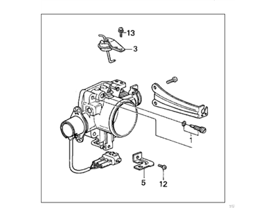 Honda 16400-PJ0-X10 Body Assembly, Throttle