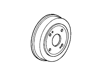 Honda 42610-SE0-010 Drum, Rear Brake