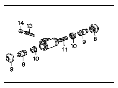 Honda 43300-SE0-013 Cylinder Assembly, Rear Wheel