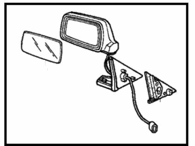 Honda 76250-SE0-A15 Mirror Assembly, Driver Side Remote Control Door (Ichiko)