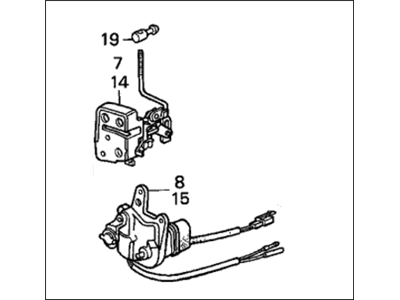 Honda 72650-SE3-A13 Lock Assembly, Left Rear Door Power