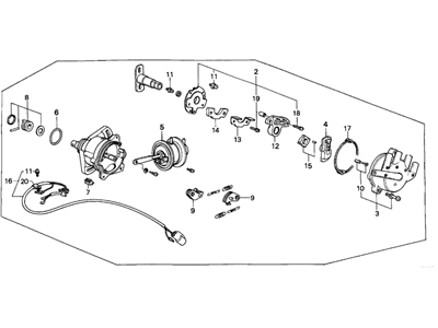 Honda 30100-PH4-663 Distributor Assembly (D4R84-55) (Hitachi)