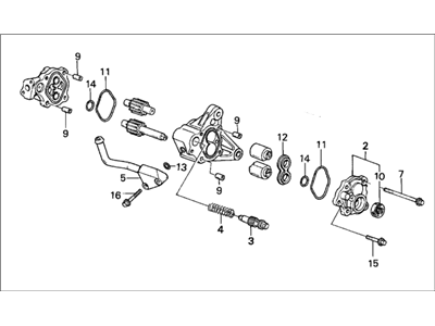 Honda 56110-PH1-070 Pump Sub-Assembly, Power Steering