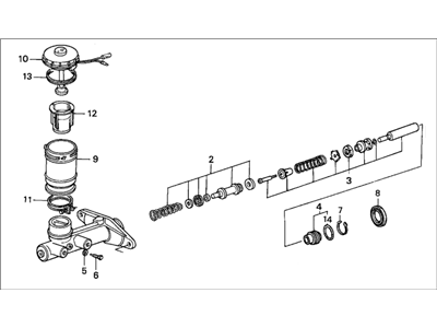 Honda 46100-SF9-023 Master Cylinder Assembly