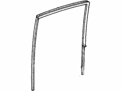 Honda 72775-SE3-013 Channel, Left Rear Door Run