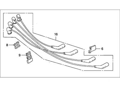 Honda 32722-PJ0-663 Wire, High/T