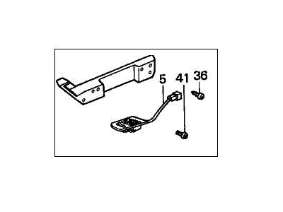 Honda 83591-SE0-A31ZD Armrest, Left Front Door (Silky Ivory)
