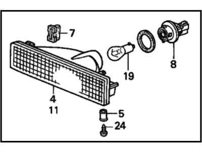 Honda 33350-SE5-A02 Light Assy., L. FR. Turn Signal