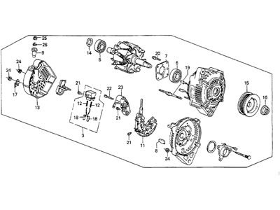 Honda 31100-PH1-024 Alternator (Cjk36)