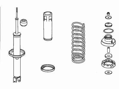 Honda 52620-SE0-631 Shock Absorber Assembly, Left Rear