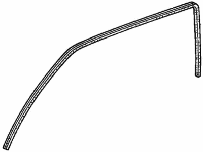 Honda 72315-SE0-003ZD Seal, R. Door Opening *NH83L* (OFF BLACK)