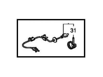 Honda 74380-SNF-A02 Cable, Fuel Lid Opener Sensor