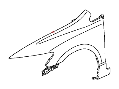 Honda 60261-SNA-A90ZZ Panel, Left Front Fender (Dot)
