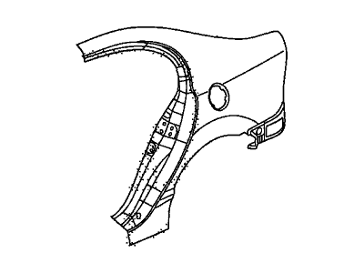 Honda 04636-SNA-A90ZZ Panel Set, R. RR. (Outer) (DOT)