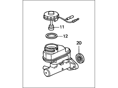 Acura 46100-S0K-A02 Master Cylinder Assembly