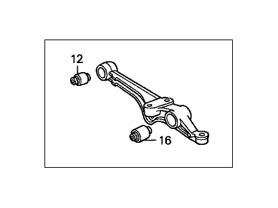 Acura 51365-S84-A00 Arm, Left Front (Lower)