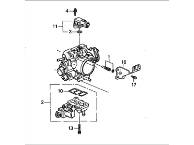 Honda 16410-P8A-A02 Throttle Body Sub