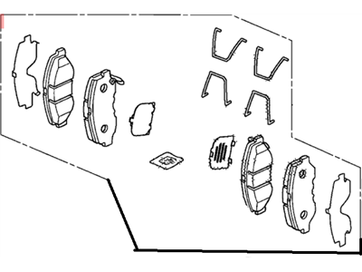 Acura 45022-T2F-A01 Front Brake Pad Set