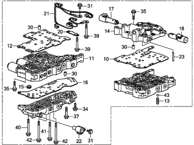 Honda 06270-5C4-315 Kit, Valve Body As