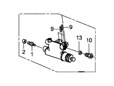 Honda 46930-SWA-G11 Cylinder Assembly, Clutch Slave