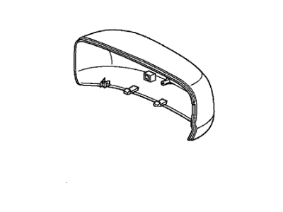 Honda 76201-TF0-E11ZC Cap, Passenger Side Skull (Taffeta White)