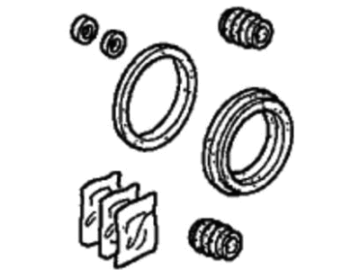 Honda 01463-TX4-A01 Caliper Set, FR.
