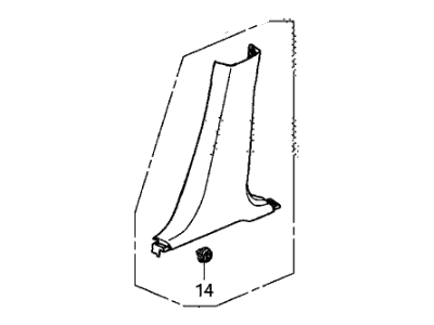 Honda 84121-T2A-A01ZA Garn Assy*NH167L*