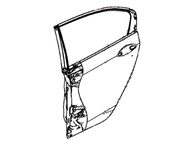 Honda 67550-T2F-M00ZZ Panel, L. RR. Door