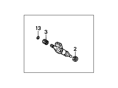 Honda 06164-PCA-000 Injector Set, Fuel