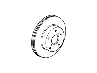Acura 45251-S2H-N00 Disk, Front Brake (15")