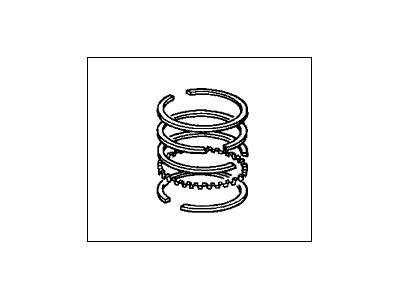 Honda 13011-P3F-003 Ring Set, Piston (Std) (Teikoku)