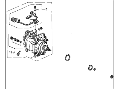 Honda 38810-P3F-016 Compressor (Hadsys)