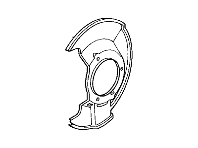 Acura 45255-S0X-010 Splash Guard, Right Front Brake (16")