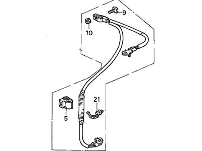 Honda 32600-S0X-A01 Cable Assembly, Battery Ground