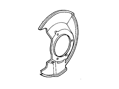 Acura 45256-S0X-010 Splash Guard, Left Front Brake (16")