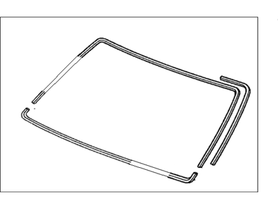 Honda 04731-S0X-A21 Rubber Set, FR. Windshield Dam