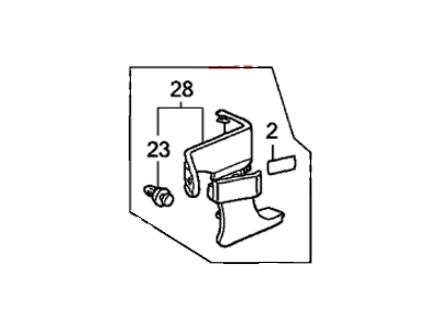 Honda 83111-S0X-A01ZA Lining, R. Cowl Side *G49L* (LIGHT FERN GREEN)