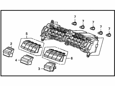 Honda 79600-TA0-L01ZB Control Assy., Auto Air Conditioner *YR334L* (US TAUPE GUN METALLIC)