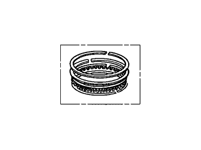 Honda 13021-R44-A01 Ring Set, Piston (Over Size) (0.25) (Allied Ring)