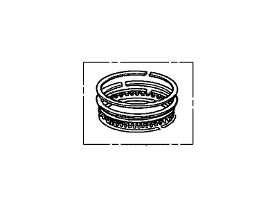 Honda 13021-R40-A01 Ring Set, Piston (Over Size) (0.25) (Riken)