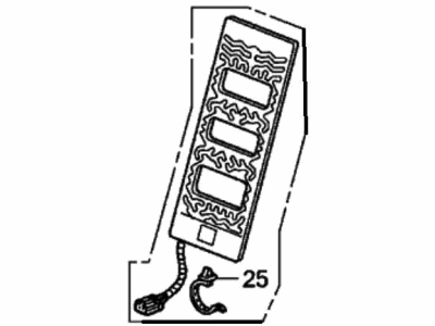 Honda 81524-TA5-A71 Heater, Left Front Seat-Back