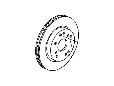 Acura 45251-TA1-A01 Disk, Front Brake